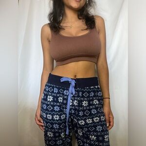 Cozy pj pants with snowflakes :)